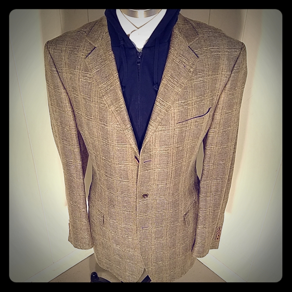 Lubiam 1911 Linen Lana Gold Windowpane